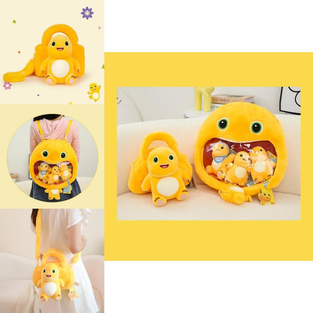 Adorable Naloong Plush Backpack With Oversized Head And Small Body Perfect For Kids