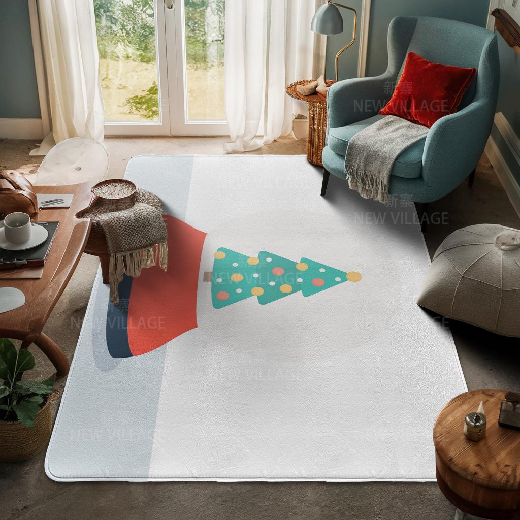 Ковер у входа в дом Домашний коврик у двери Гостиная Ванная Комната Ноги ванная комната Нескользящие коврики с водопоглощением для ванной Счастливого Рождества зима