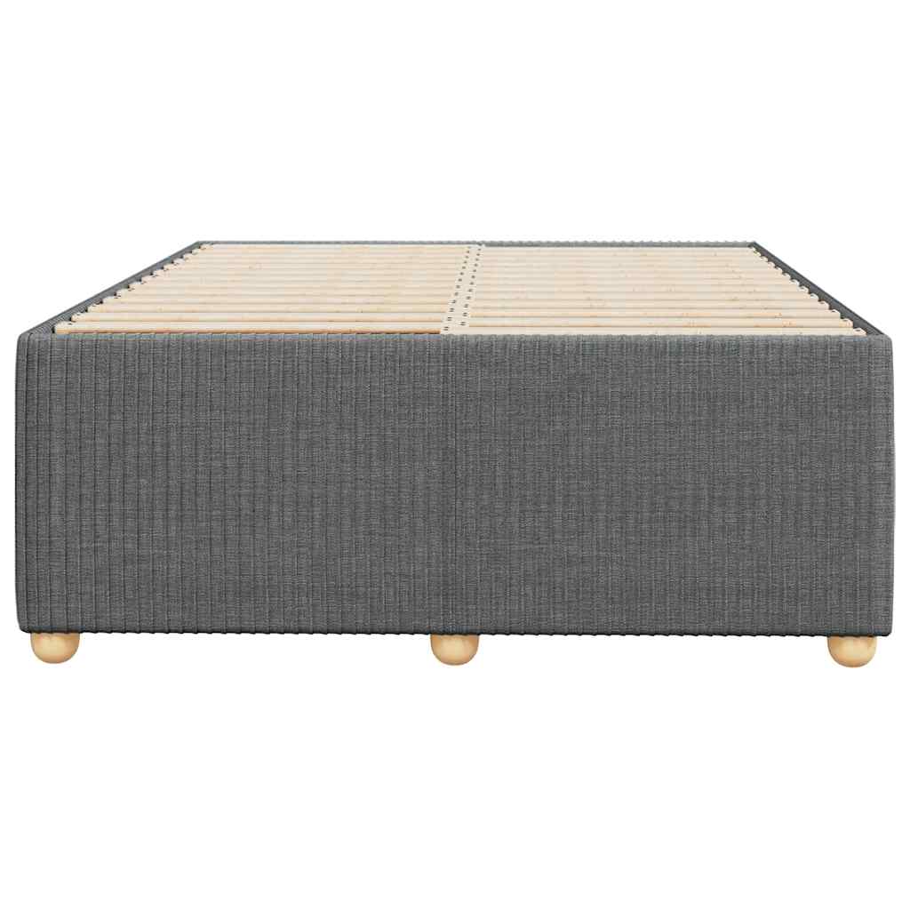 Bed Frame without Mattress Dark Grey 120 x 200 cm Fabric