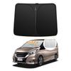 Nissan Serena C27 Windshield Sunshade 2016 November UV No Suction Cups Light Summer UV Easy Installation and Interior Includes Storage Bag [Enhanced