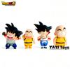 Новые фигурки аниме Dragon Ball Сон Гоку Криллин Фугуире Детство Милые модели ПВХ Статуэтка Настольные украшения Коллекционные игрушки Подарок Круглый Сенсорный Сжимаемый