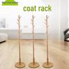 Solid Wood Tree-Shaped Coat Rack for Clothes and Accessories