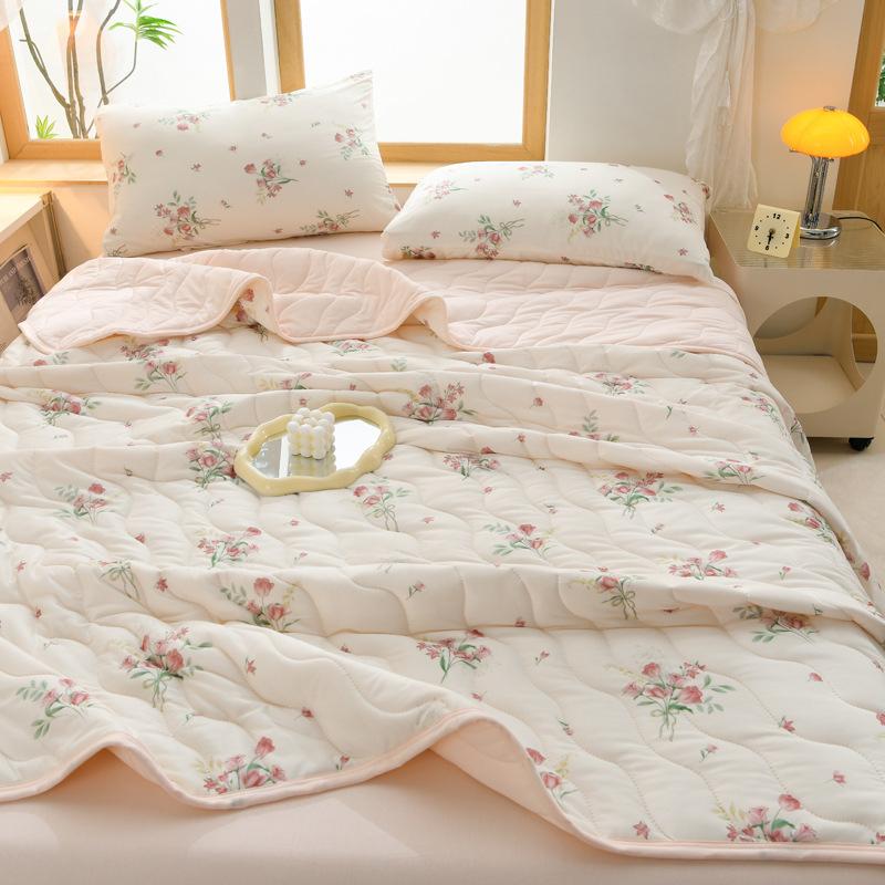 Весенне-летнее тонкое одеяло 150X200 см/180X200 см Мягкое легкое одеяло Студенческое общежитие Прохладное кондиционерное одеяло Стираемое