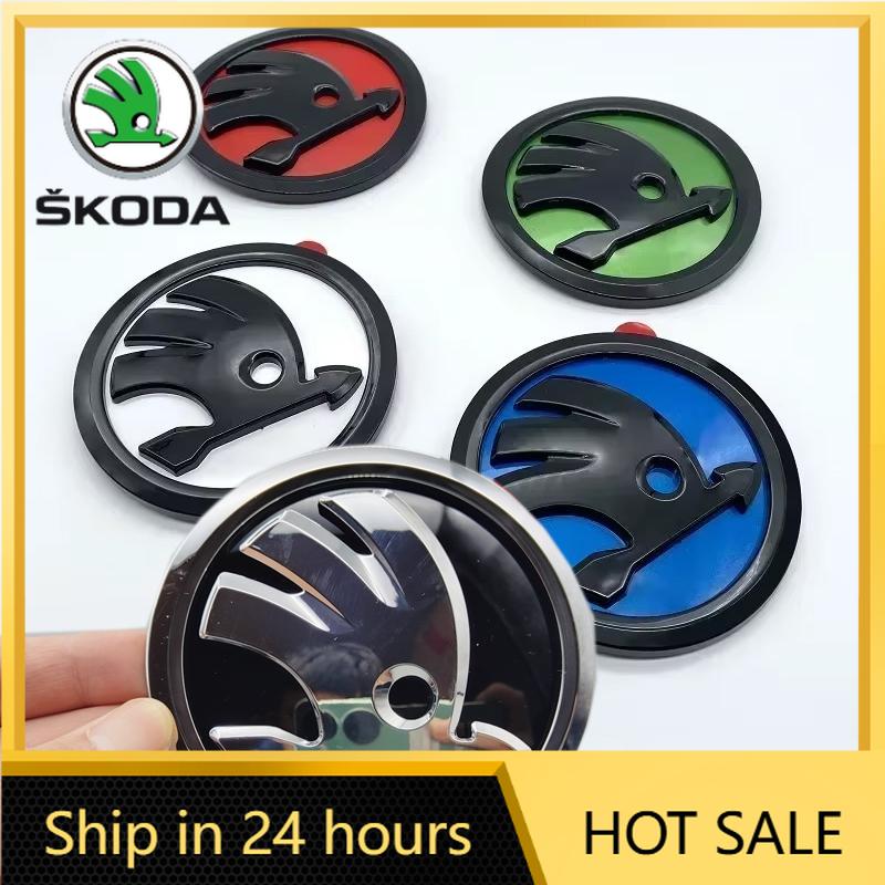 CHC1 2026 Hot For SKODA 100mm Front Emblem for SKODA Superb Fabia Octavia Citigo Kodiaq Karoq Kamiq Yeti Rapid Scala Vision Car Rear