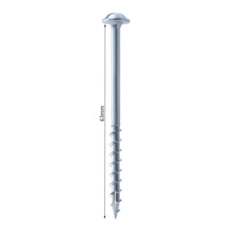 25/32/38/50/63mm cross woodworking screws galvanized coarse, 100 pieces per bag, suitable for assembling home furnishings