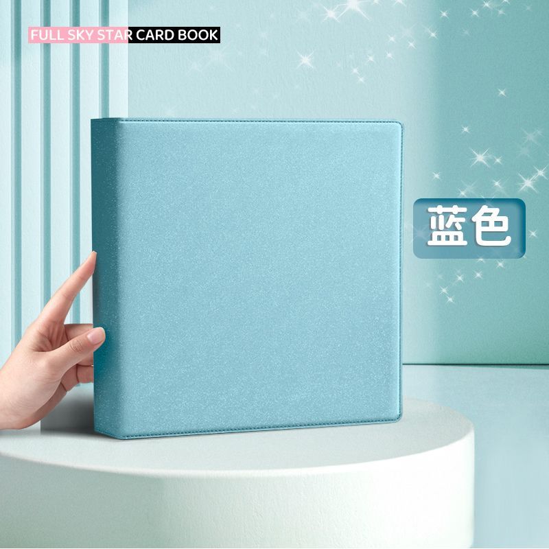Sunwood Искрящийся PU Папка-регистратор A4/A5 Kpop Коллекционный альбом для фотокарточек Большой держатель для карт Макарон PU Кожаный Альбом для фото айдолов