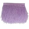 KOLIGHT Pack of 2 Yards Natural Dyed Ostrich Feathers Trim Fringe 4~5inch for DIY Dress Sewing Crafts Costumes Decoration (Lavender)