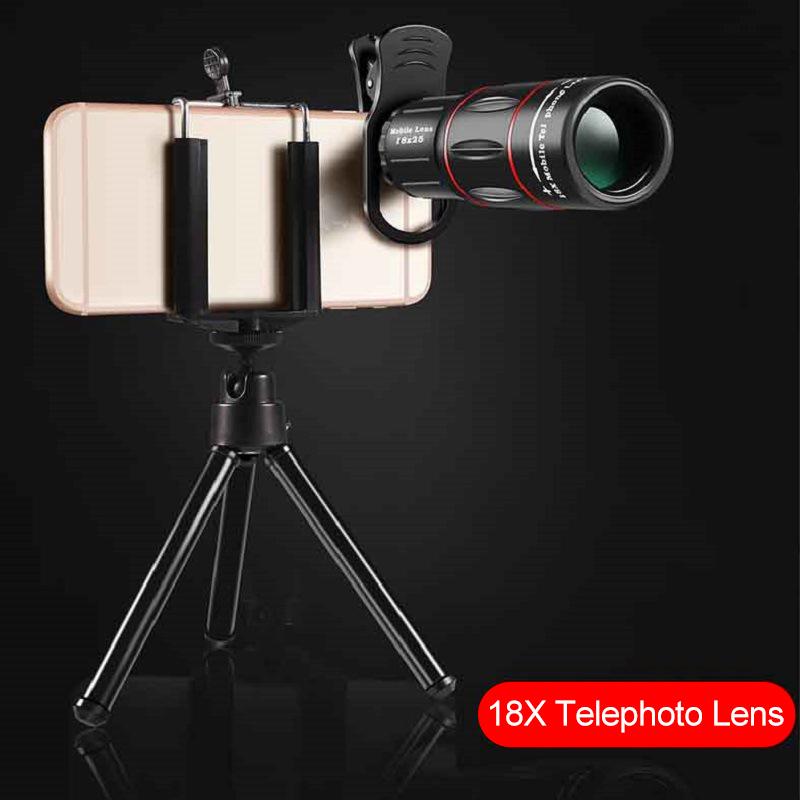 18X Telescope For Mobile Phone Zoom Lens For Cell Phone Camera Protector Iphone Cell Phone Lenses Accessories Telephoto Lens