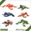 Mini Pvc Frog Model Static Animal Figurine For Kids Learning And Home Decorations
