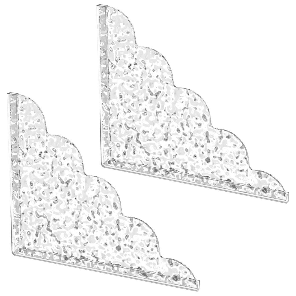 2 шт. самоклеящиеся акриловые брызговики для душа с силиконовым основанием, водонепроницаемые прозрачные бортики для ванны, легко устанавливаются