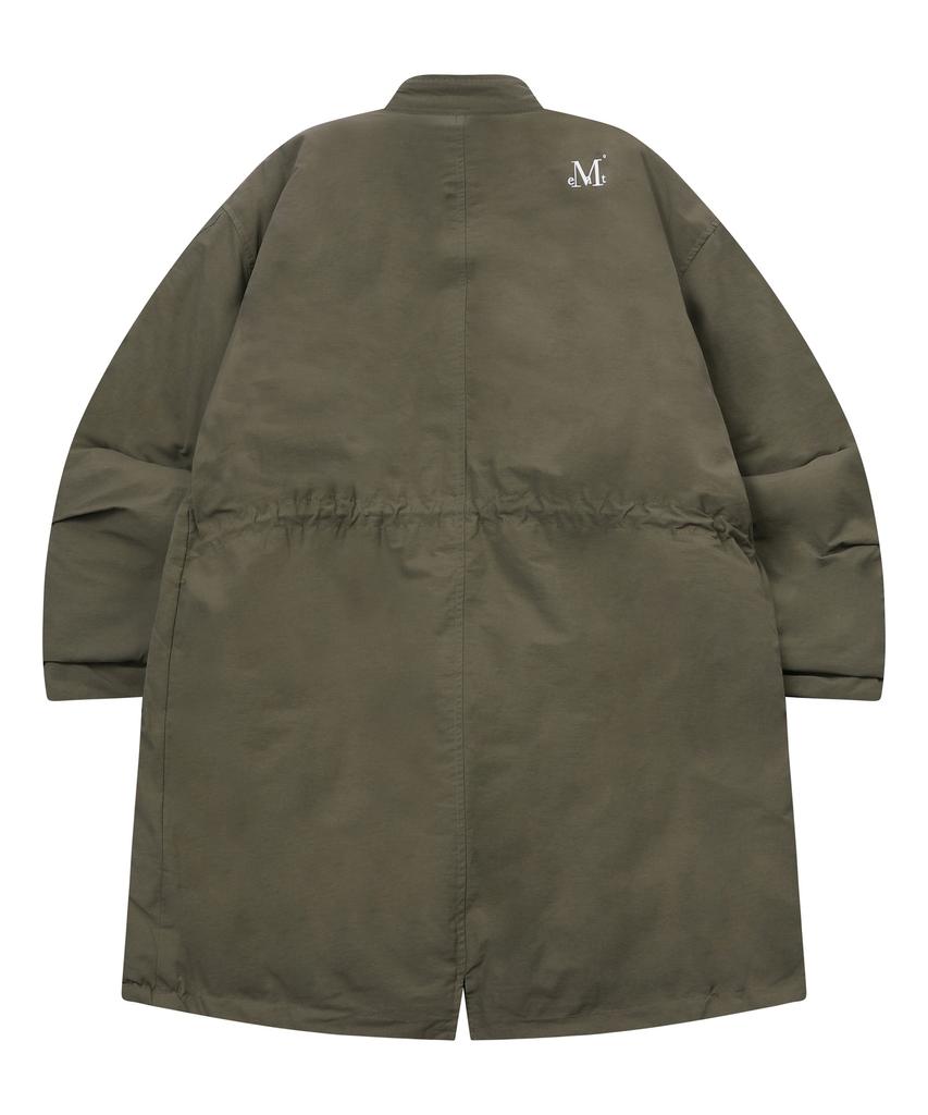 MUCENT Verno Side Leather Fishtail Long Padded Parka Unisex (2 Colors)