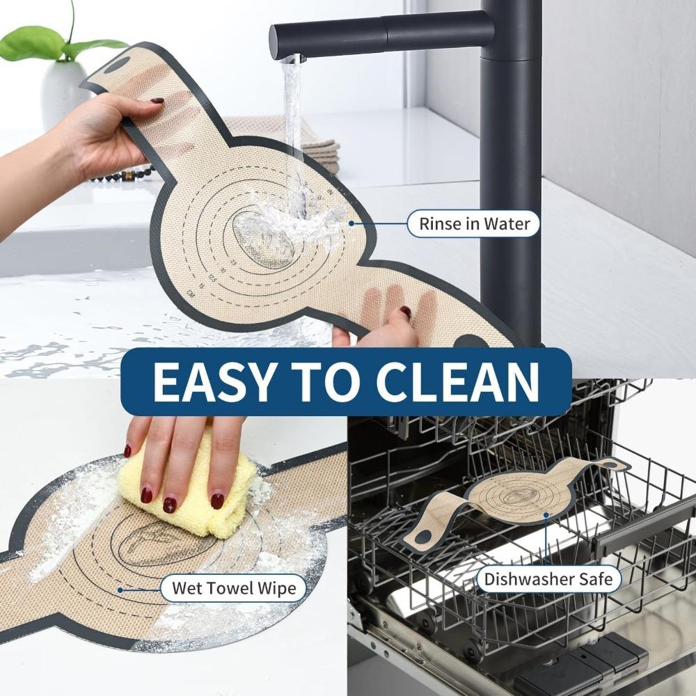 Многоразовая силиконовая хлебная петля для голландской духовки, коврик для выпечки с длинными ручками, антипригарные подкладки для переносного теста, принадлежности для выпечки