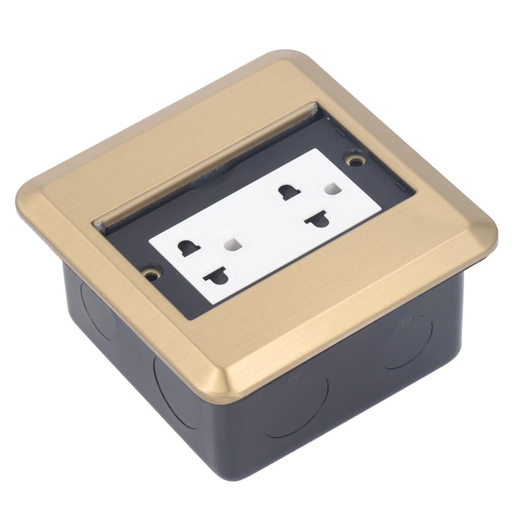 Напольная электрическая розетка Многофункциональная утопленная скрытая выдвижная розетка из нержавеющей стали AC250V