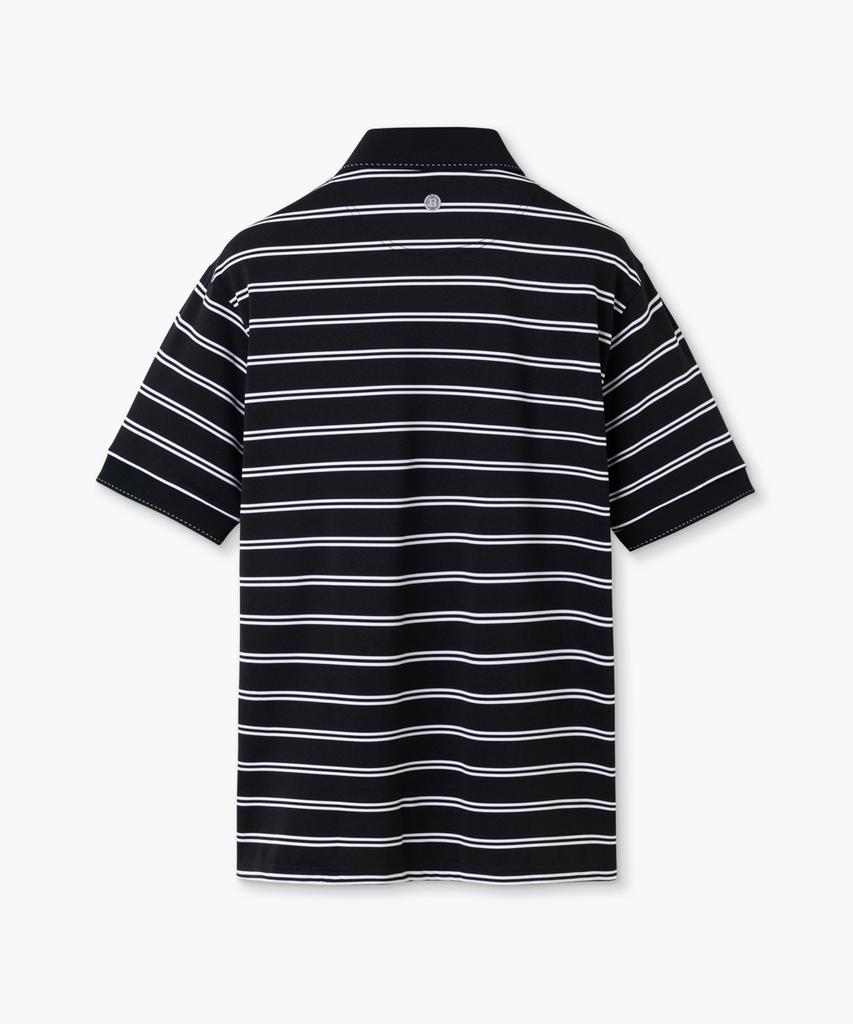 Beulipinggolpeu Men'S Double Stripe Polo_Black