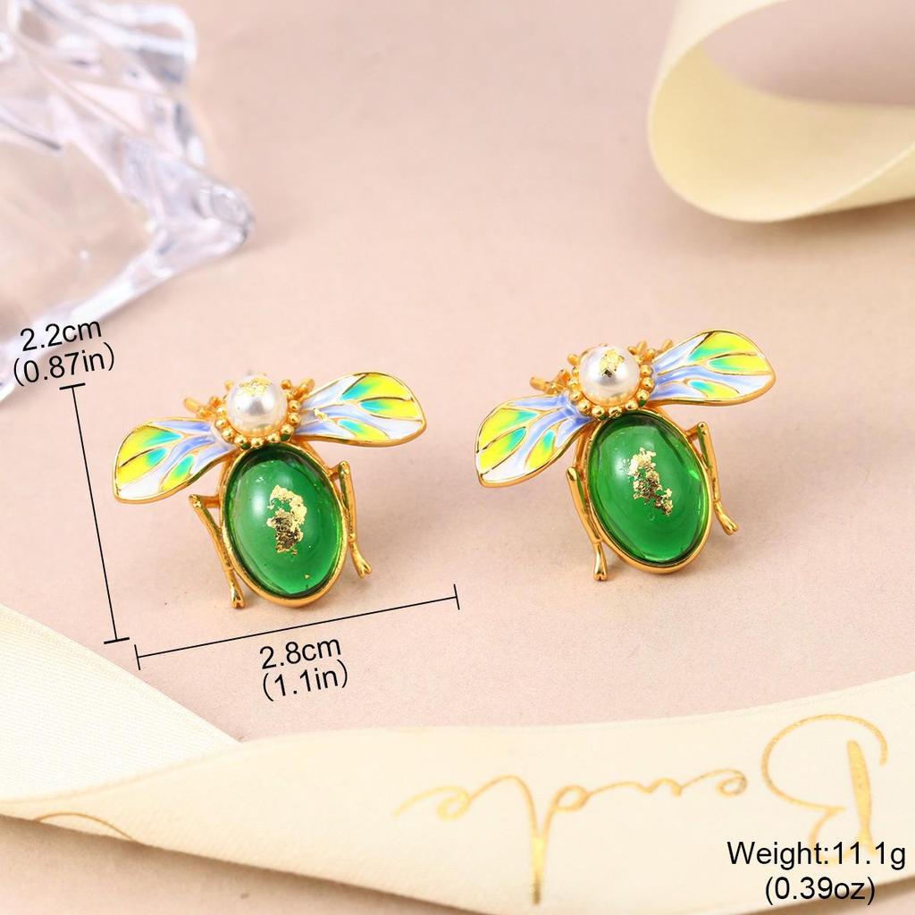 Серьги-пусеты с кисточками в стиле Мори с жемчужными цветами и бабочками - Свежие, милые и элегантные