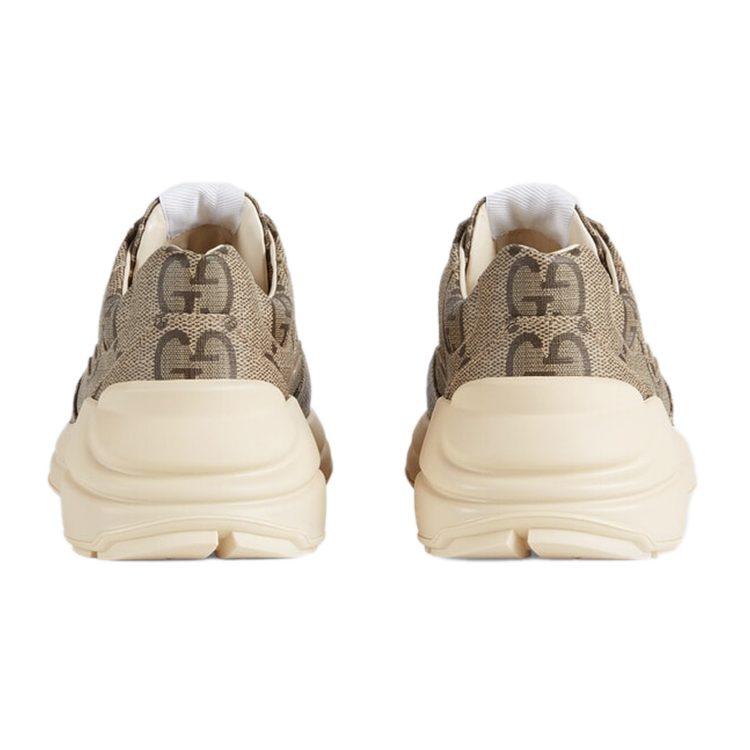 Gucci Женские кроссовки Rhyton 100 'Бежевый Монограмма' Женские 680915 UMO00 9742