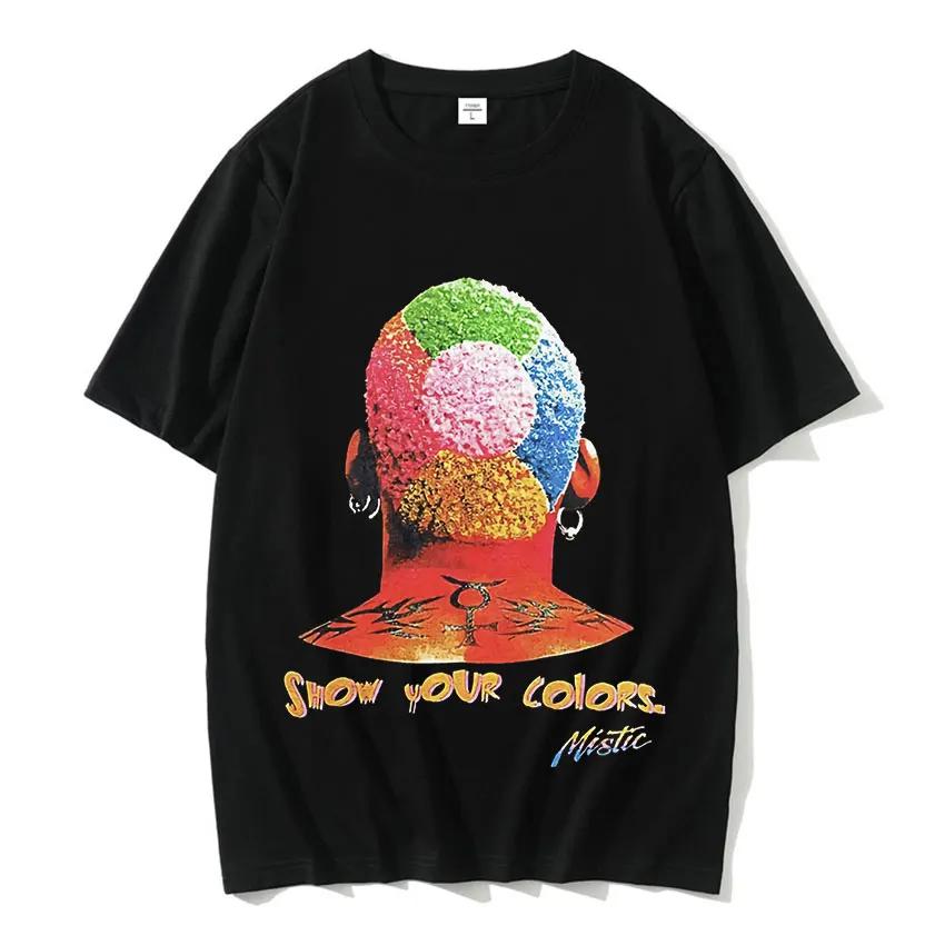 Футболка Hot Basketball Boys The Worm Dennis Rodman Graphic Tee Shirt Men's Hip Hop Fashion Punk Streetwear Male Summer Oversized T Shirt
