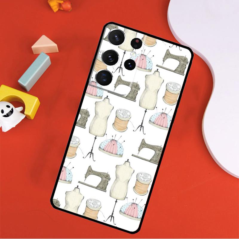 Чехол для телефона Швейная машинка Для Samsung Galaxy S25 Ultra S24 Ultra S9 S10 S20 S21 S22 S23 Plus S24 FE Чехол