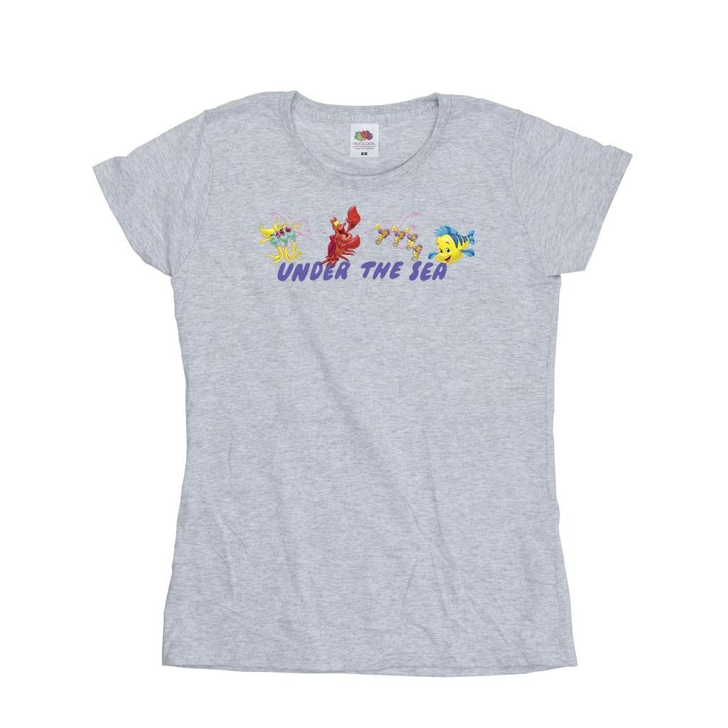 Disney Womens/Ladies The Little Mermaid Under The Sea Cotton T-Shirt