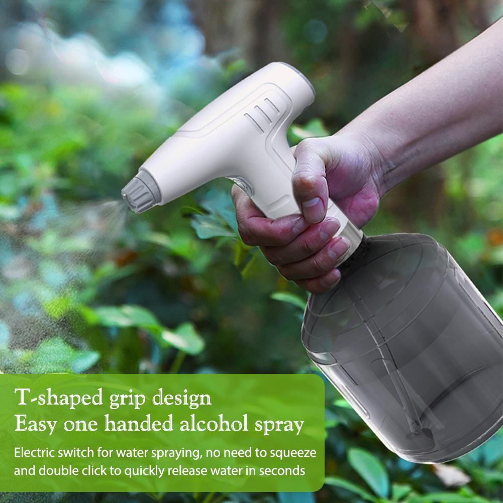 900ml Electric Sprayer USB Rechargeable Automatic Watering Fogger 8h Working Time 360 Degree Rotating Nozzle for Garden Park