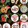 Yousheng Christmas Advent Calendar with 67 Acrylic Xmas Tree Hanging Ornament 24 Days Christmas Countdown Calendar Box Holiday Party Gift
