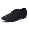 Oxford Cloth Men Modern Dance Shoes Soft Sole Tango Latin Ballroom Party Dance Shoes 2.5CM Heel