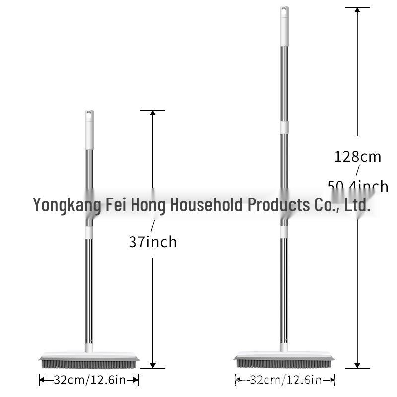 Мягкая силиконовая щетка для чистки пола и ковров с двусторонним скребком для удаления шерсти домашних животных