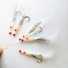 5pcs Hot Sharp Carbon Steel Luminous Fishing Hook Durable Head  Fishing Tackle Treble Bait