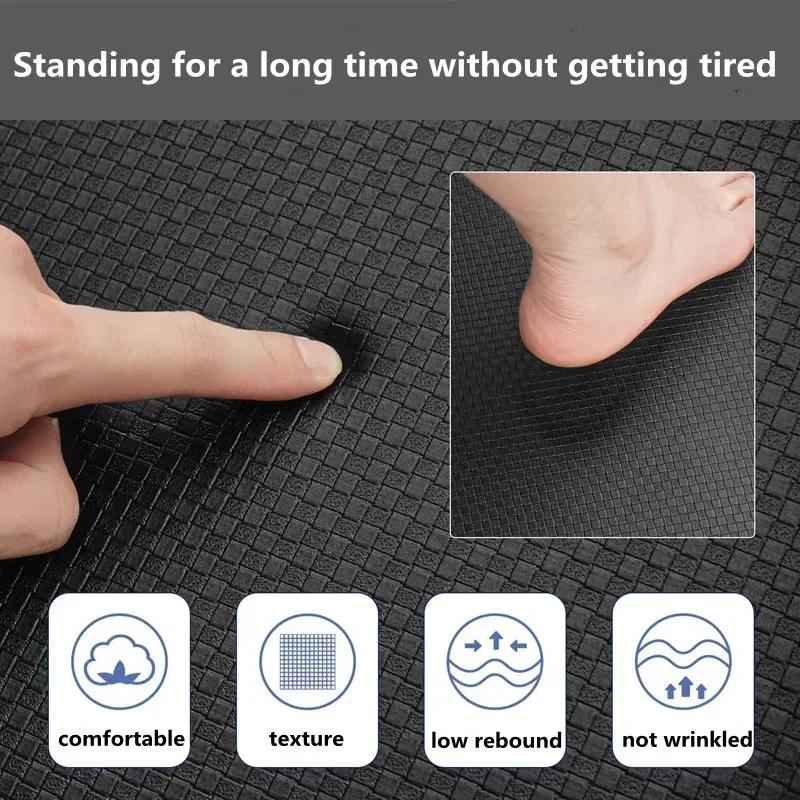 Моющийся кухонный коврик из ПВХ, серый виниловый нескользящий ковер, водонепроницаемый маслостойкий длинный коврик для пола, балкона, прачечной, прихожей, коврика