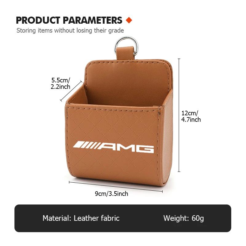 Universal Car Air Vent Organizer Box Storage Bag Phone Holder For Mercedes Benz AMG C180 C300 W124 W176 W177 C200 C260 GLC CLE