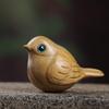 Green Sandalwood Magpie Ornaments Handle Wooden Mini Cute Tabletop office accessories Home Decoration Holiday Gifts