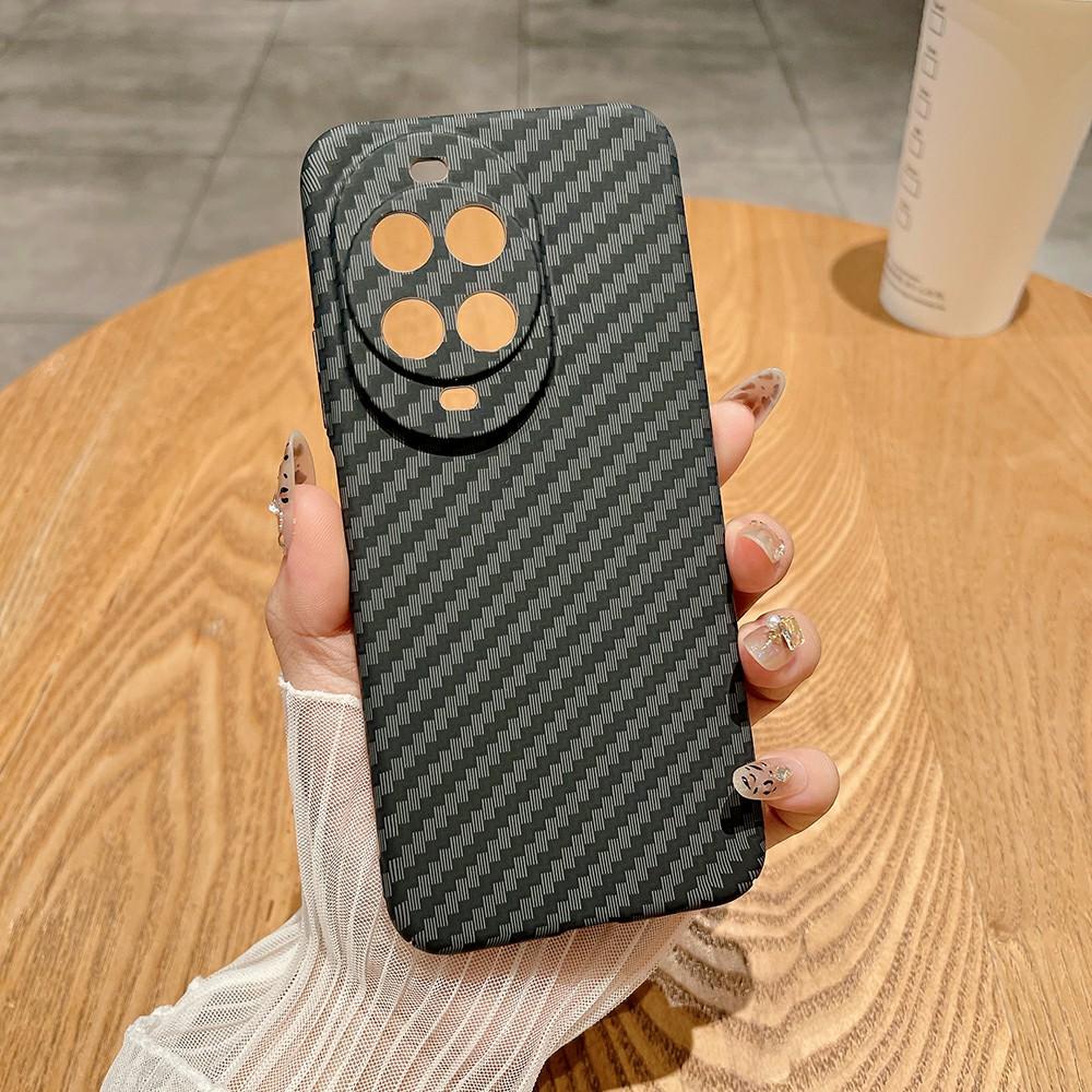 Для Huawei nova 14 5G Чехол Твердый ПК Чехол для телефона Текстура углеродного волокна Защита от падений