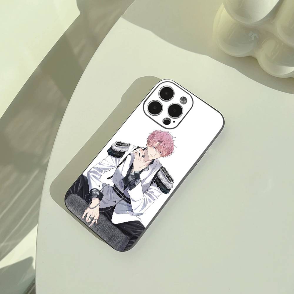 Чехол для телефона F-Fukuhara Tamon Anime Portrait для iPhone 17,16,15,14,13,12,11 Pro Max, Легкий и практичный Мягкий черный чехол