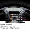 4 шт. Алюминиевые наклейки на колпаки колес автомобиля LIMITED EDITION, Декоративные полосы на обод шин, Универсальные аксессуары для экстерьера автомобиля