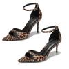 Leopard Print Women's Sandals Simple Versatile High Heels Fashion Summer Women's Shoes
