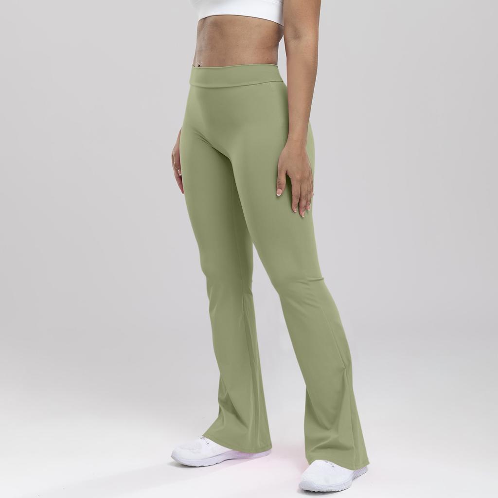 Женские спортивные брюки с высокой талией и подъемом бедер для тренировок, бега, похудения, йоги, расклешенные брюки
