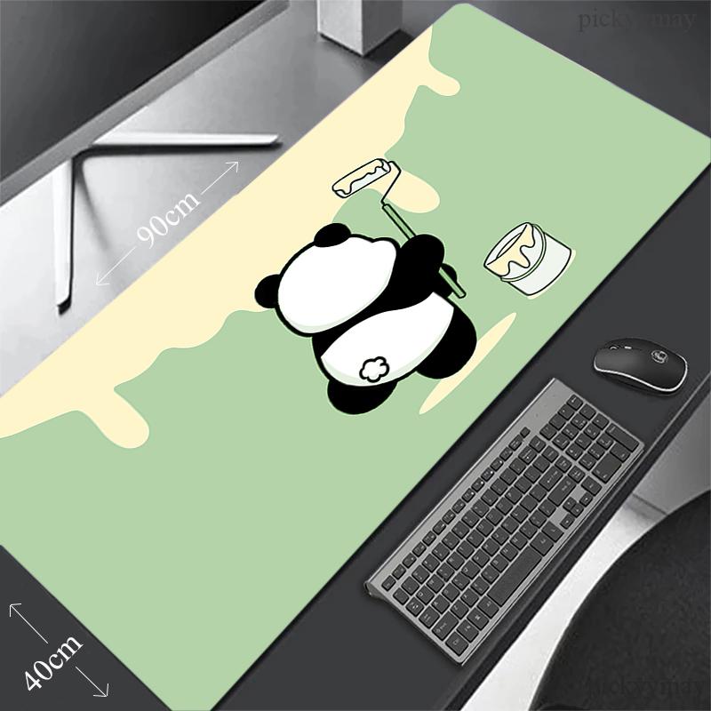 Panda xcm XXL Коврик для мыши с заблокированным краем Большой игровой коврик для мыши Настольный коврик Коврик для мыши Настольный коврик Beast Для подарка Коврик для мыши
