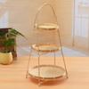 1Pcs for Kitchen Storage Basket 1/2/3 Layer Standing Tray New Bamboo Woven Basket