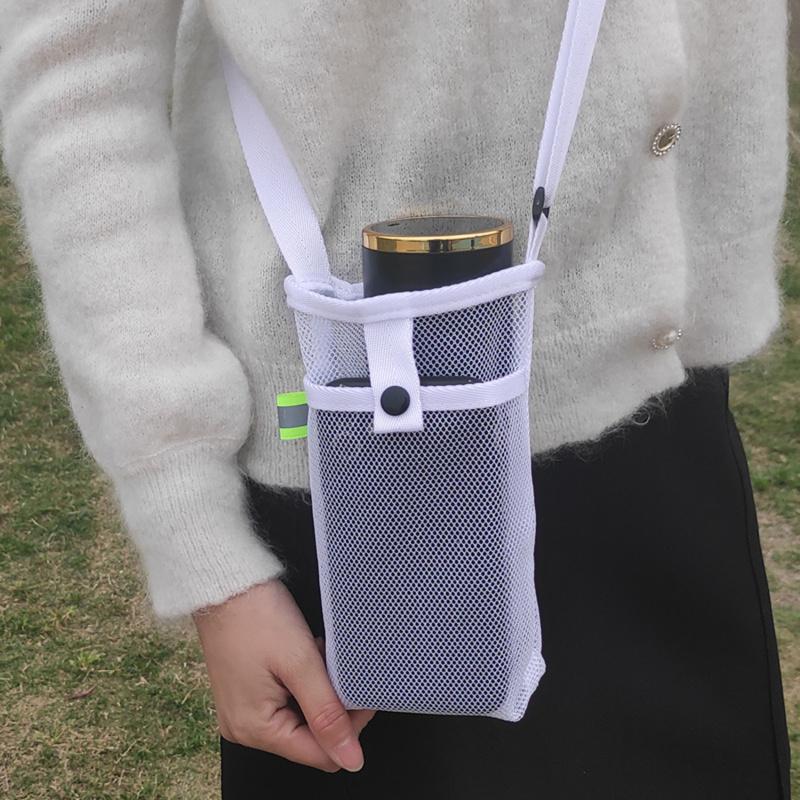 Защитная сетка для кружки, сетчатый ремень через плечо, ручная сумка для бутылки с водой