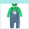 Super Mario Cartoon Cotton Onesie For Babies Cosplay Outfit For Boys And Girls