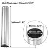X Autohaux OD 34-102mm Length 20" 300mm 500mm Aluminum Alloy Tube Intercooler Pipe Straight 45 Degree  Air Intake Tube for Car
