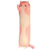 Ultra Soft Long Cat Plush Doll Huggable Side Sleeping Body Pillow Funny Long Throw Pillow  Gift