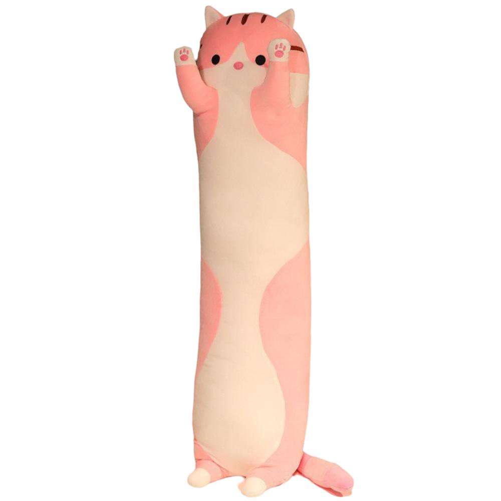 70cm Cat Plush Pillow Ultra Soft Side Sleeping Body Pillow Long Cat Plush Doll Bed Sleep