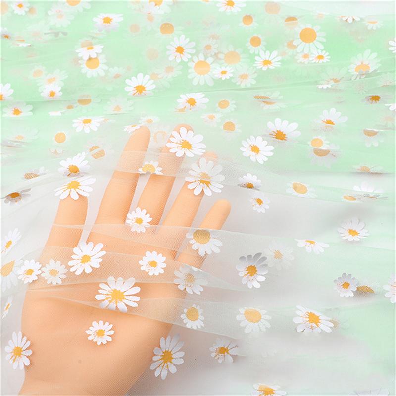 Photograph DIY Little Daisy Wedding Dress Skirt Clothing Gauze Cloth Background Cloth