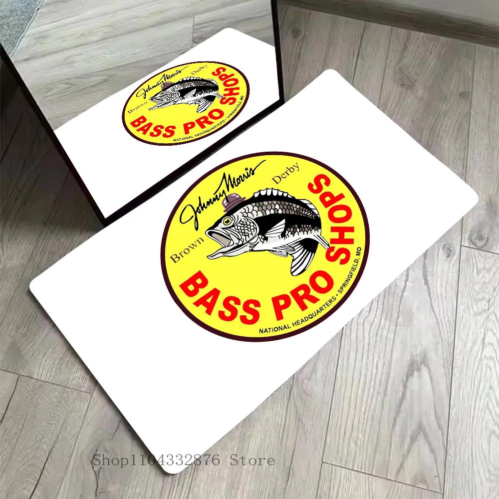VIKAMA Bass Pro Shops Floor Mat Absorbent Non-Slip Area Rug Home Decor Kitchen Bathroom Carpet Doormat Fishing Hunting Theme