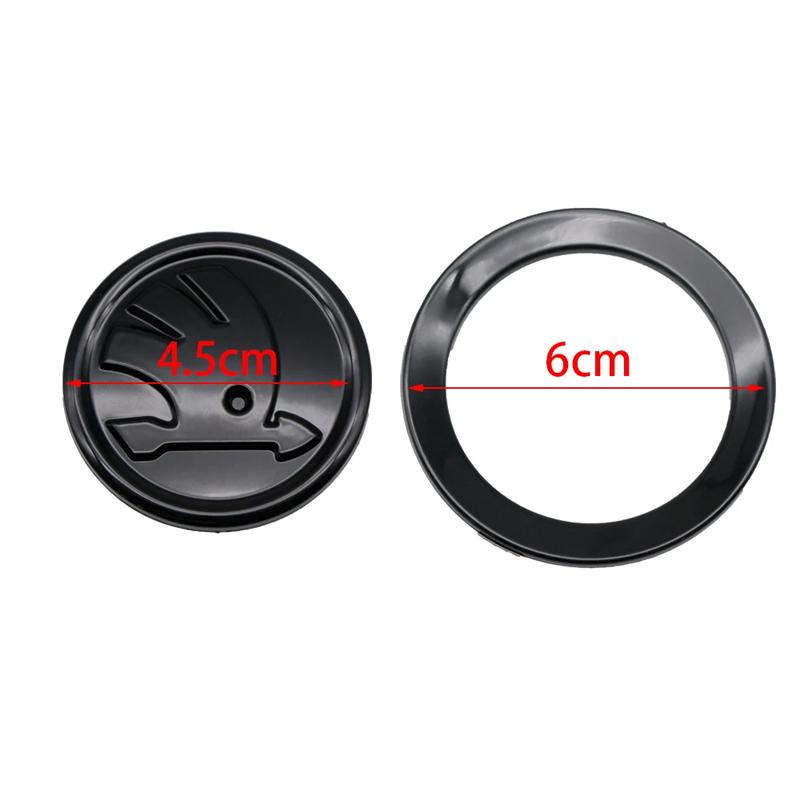 2025 New ABS Car Steering Wheel Emblem Badge Sticker Decals For Skoda Octavia Superb Rapid Kodiaq Karoq Fabia Kamiq Enyaq Citigo