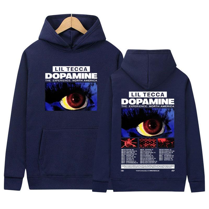 Singer Lil Tecca Dopamne Album 2025 Tour Graphic Hoody Mens Women Fashion Harajuku Sweatshirt Hip Hop Gothic Long Sleeve Hoodies