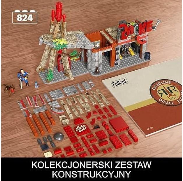 Конструктор пластиковый MEGA Fallout Станция Red Rocket HXT00