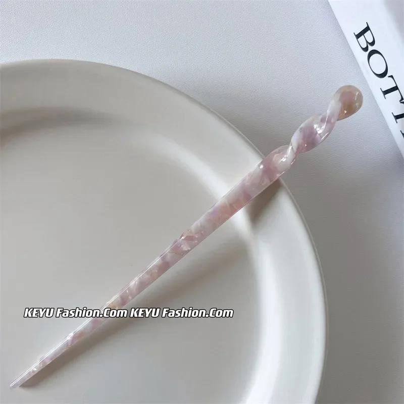 Палочки для волос в китайском стиле, винтажные палочки для еды из ацетатной смолы, женские заколки для волос, зажим для волос, головные уборы, свадебные украшения для волос, аксессуары