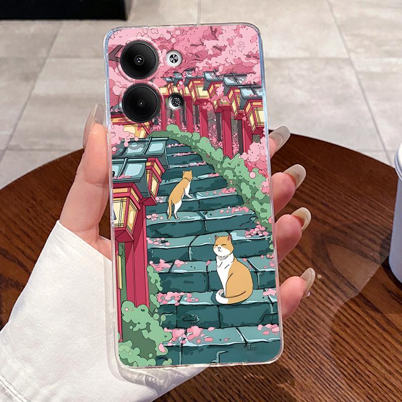 Гелевый чехол для OPPO Reno9 Pro Pro+ Прозрачный Силиконовый Мягкий ТПУ Задняя Крышка для Reno 9 Pro Plus Милый Кот Кролик Сердце Чехол для Телефона